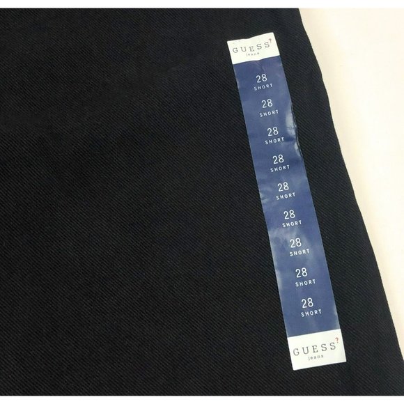 Guess 050 Original Women 28 Short Classic Fit VTG High Waist 90s Black Mom Jeans - Picture 10 of 11